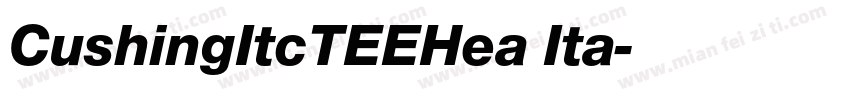 CushingItcTEEHea Ita字体转换